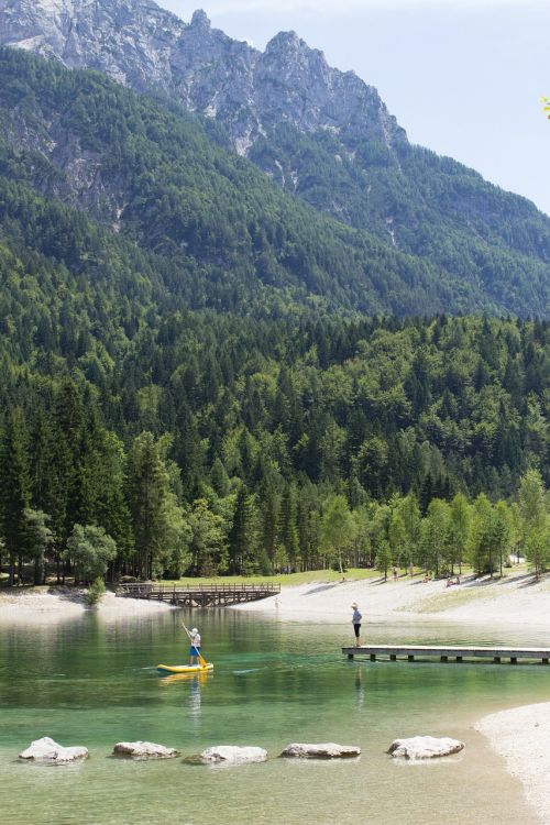 slovenia jasna lake water