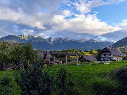 slovenia  alps  village