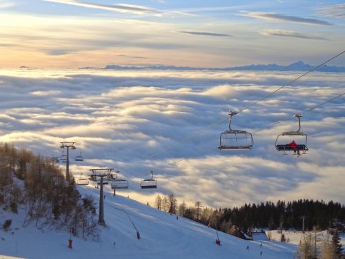 slovenija krvavec skiing