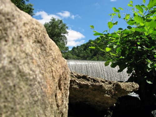 sluice waterfall natural water