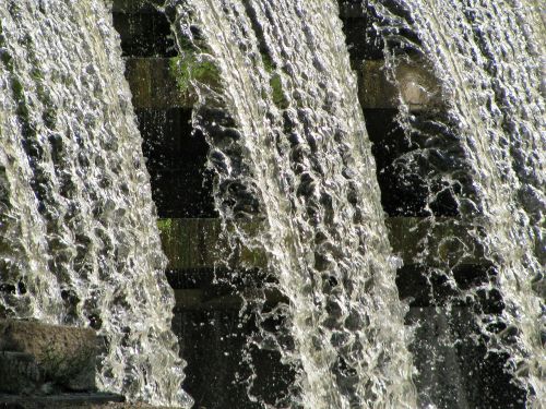 sluice waterfall natural water