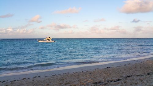 Small Boat On Sea