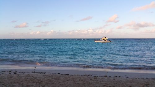 Small Boat On Sea