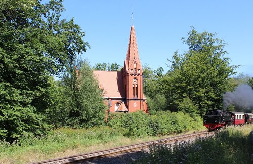 small church  in the forest  heiligendamm