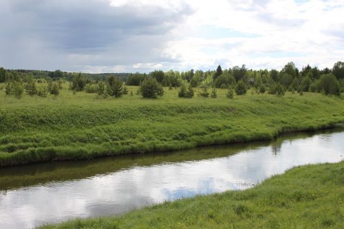 small river meadow glade