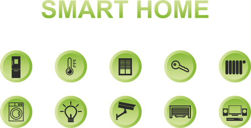 smart home button green