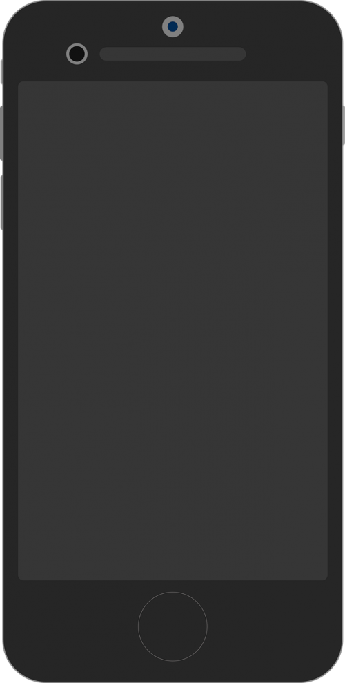 smartphone iphone black