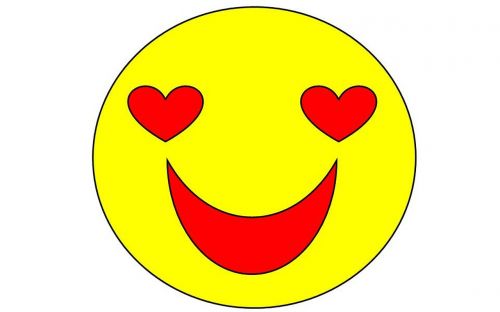 smile icon heart