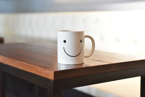 smile cup coffee