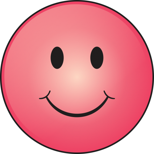 smiley pink happy
