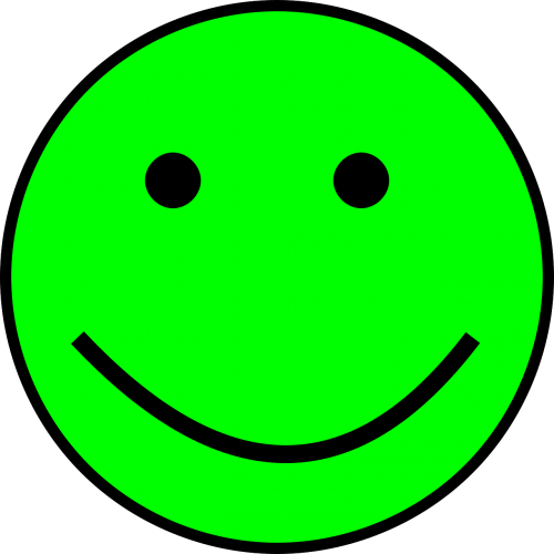 smiley green simple