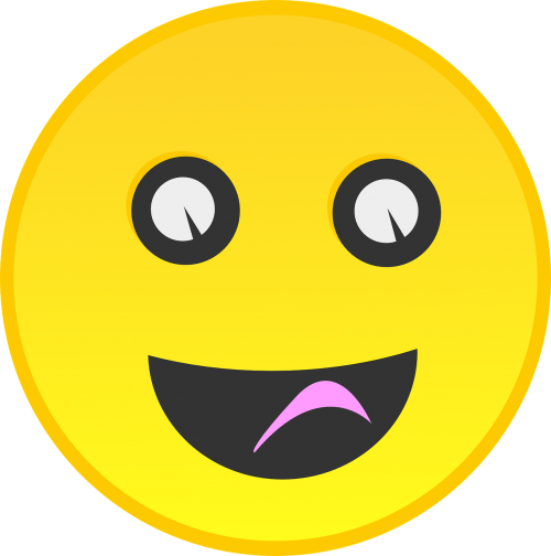 smiley yellow laughing