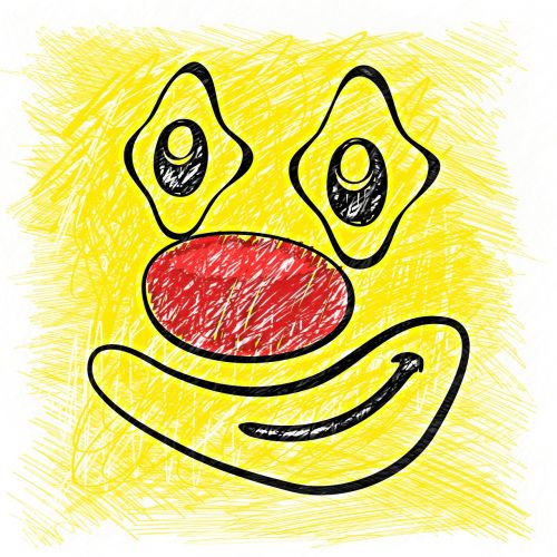 smiley drawing colorful