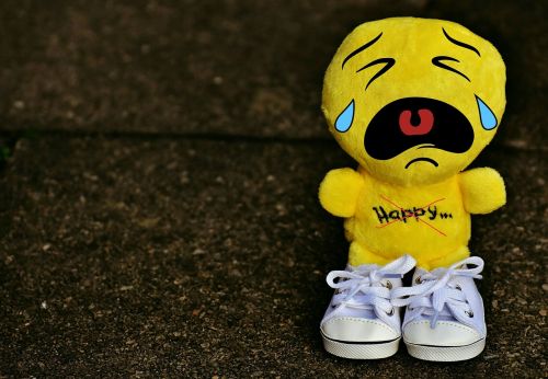 smiley cry sad