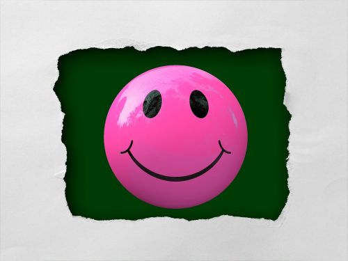 smiley lilac ball