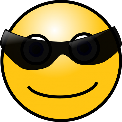 smiley sunglasses face