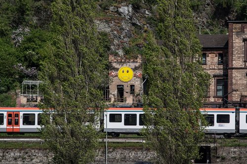 smiley  railway  railway line