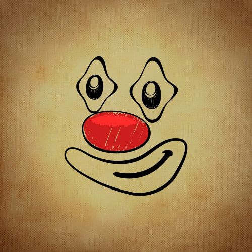 smiley emoticon clown