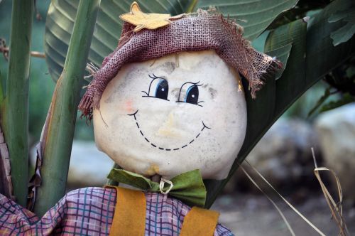 Smiling Boy Scarecrow