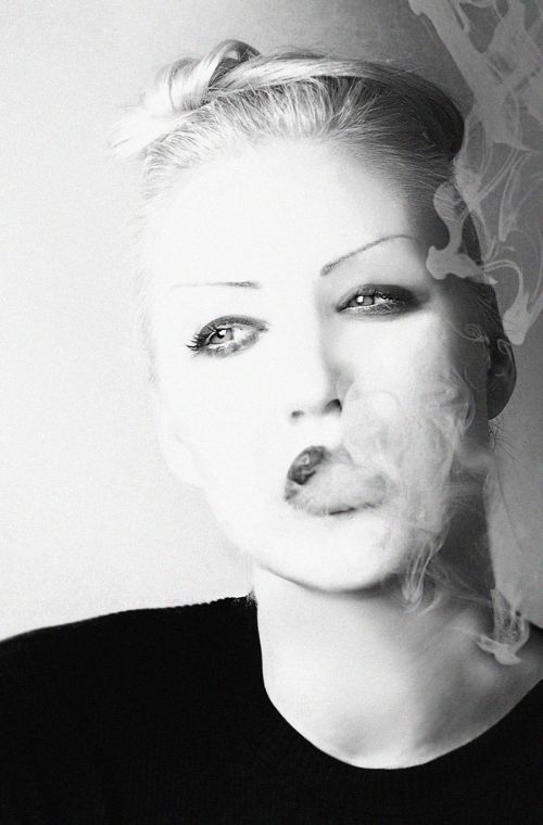 woman smoke beauty
