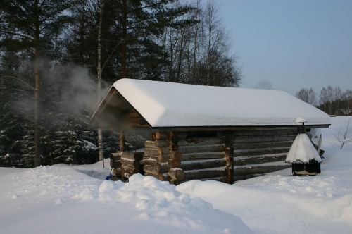 smoke sauna size image forest