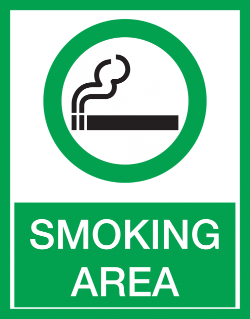 smoking area cigarette drinking