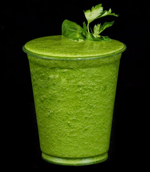smoothie drink parsley kiwi