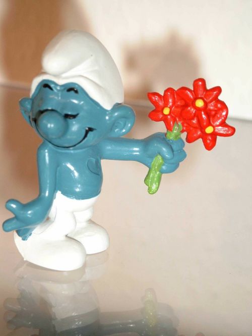 smurf figure bouquet