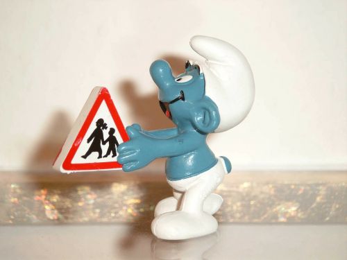 smurf blue shield