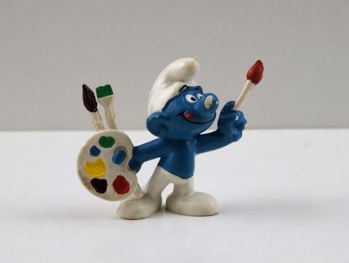 smurf smurfs painter smurf