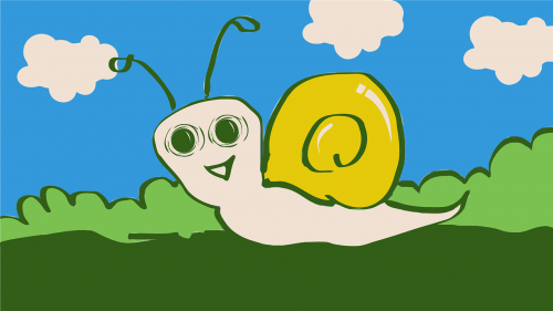 snail animal cartoon