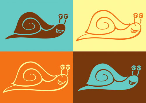 snail vector color
