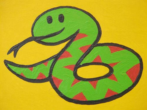 snake cartoon character drawing