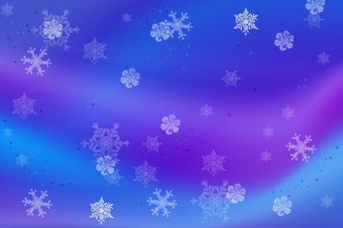 snow blues purples