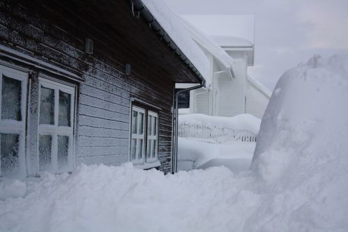 snow house winter