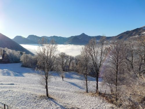 snow mountain landscape