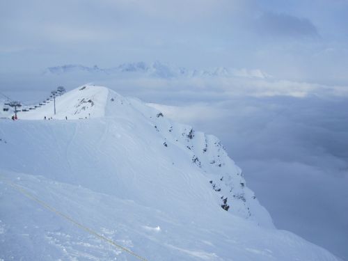 snow landscape mountains