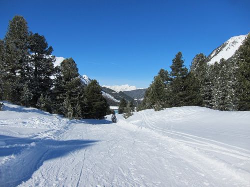 snow winter ski trail