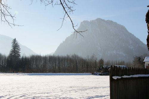 snow alpine mountains