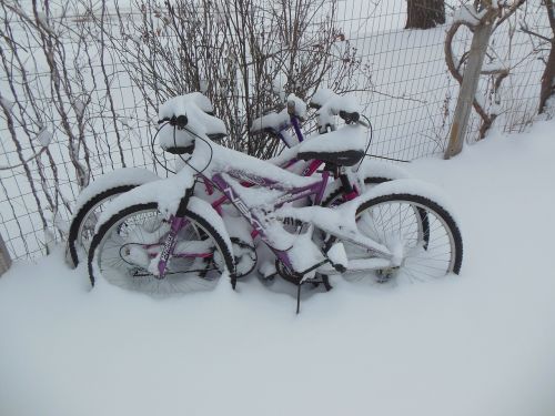 snow bike winter