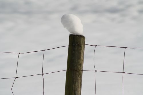 snow hat wire mesh fence