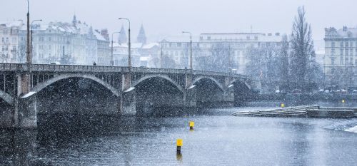 snow bridge winter