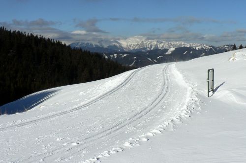 snow winter footprint