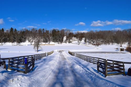 snow fence rural