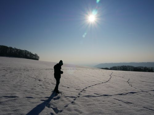 snow alone landscape