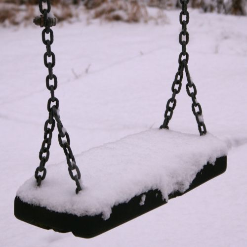 snow snowy swing