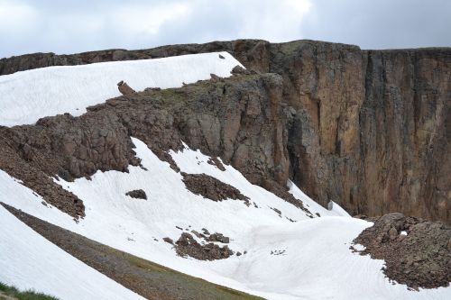 snow mountain white cap