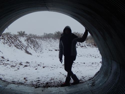 snow tunnel figure