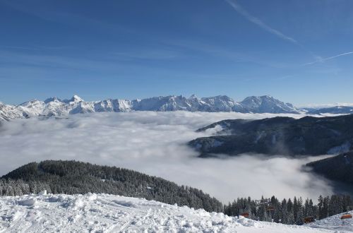 snow clouds winter sports