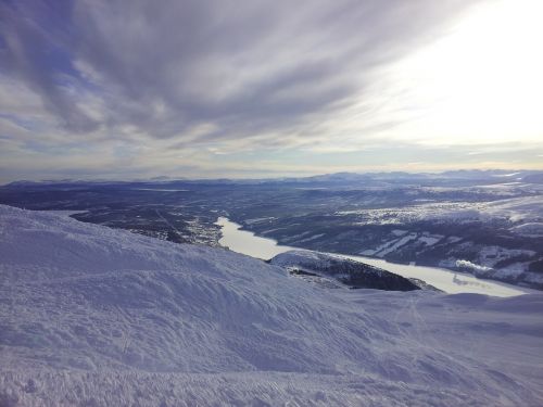 snow winter mountains